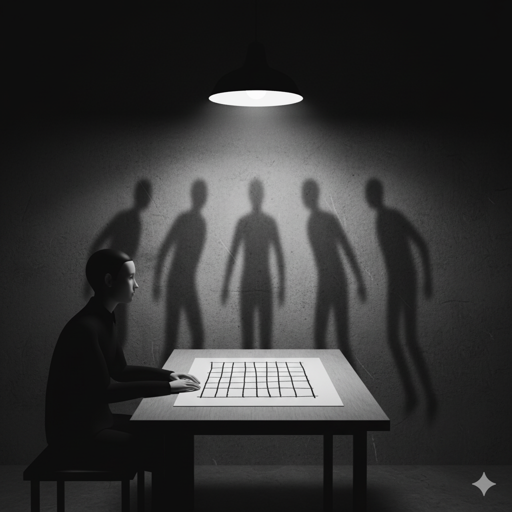 Persoană realizând un audit personal al anturajului