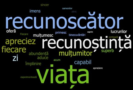 Sunt recunoscător pentru...