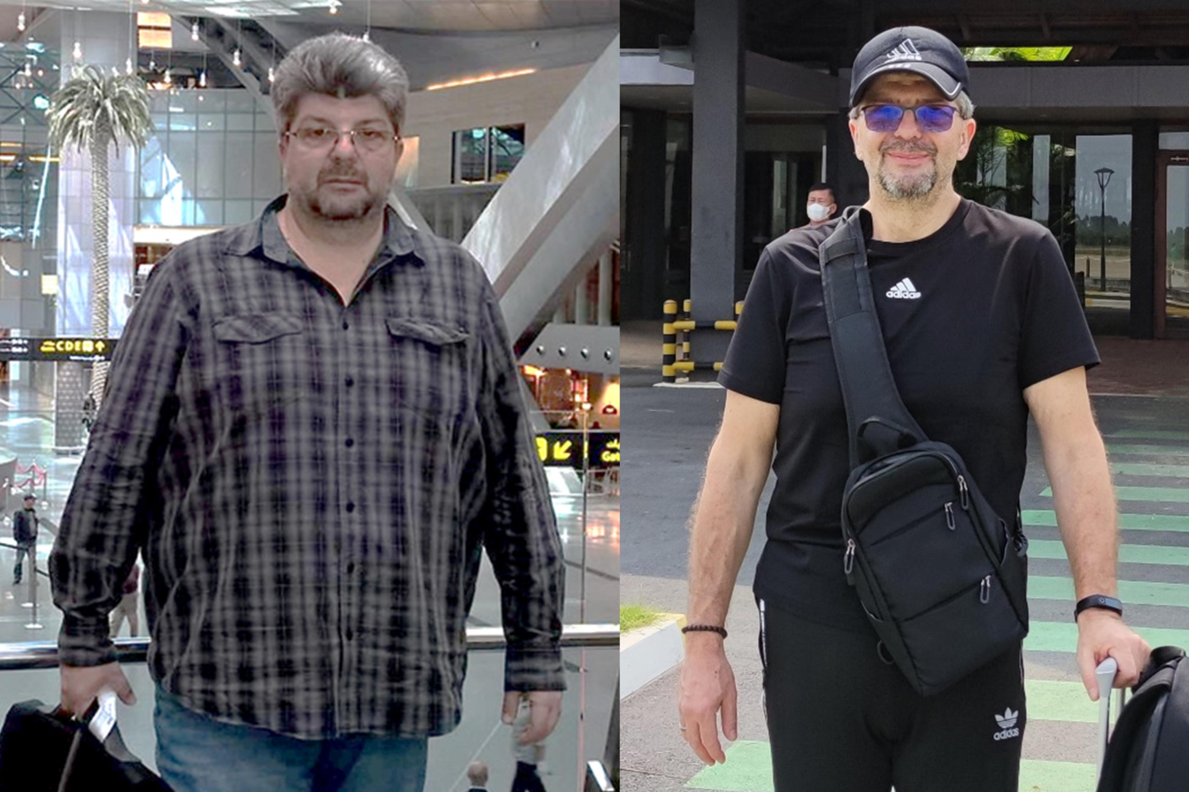 Radu Pascu - înainte și după slăbirea a 50 kg